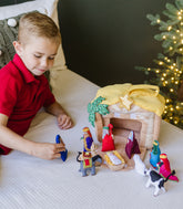 Christmas Nativity Manger Creche Interactive Early Education Fabric Bible Play Set for Christian Kids by My Growing Season